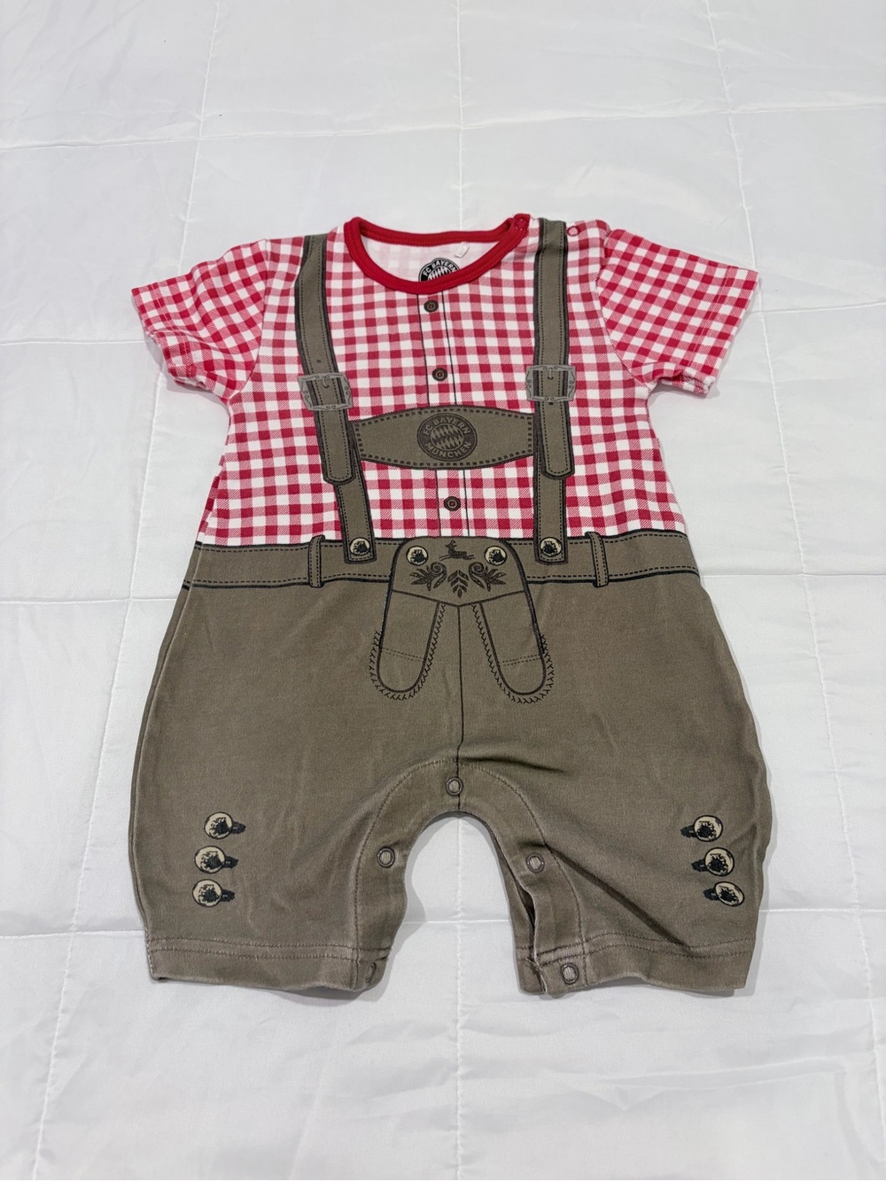 FC Bayern Munich Lederhosen Romper 92 Oktoberfest Outfit